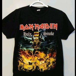 Authentic Iron Maiden Holy Smoke Men's Black S T-Shirt Official 2015